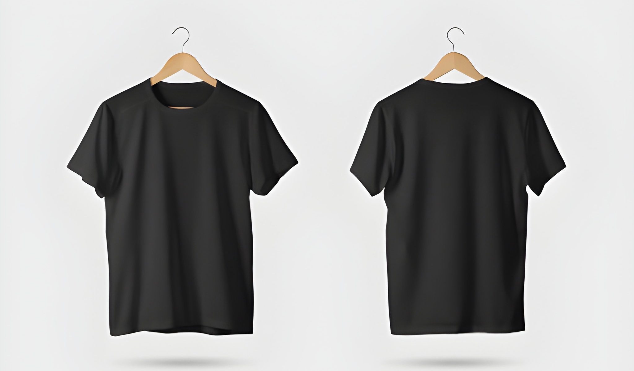 A photo of a black Tshirt